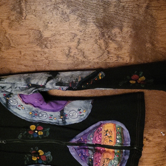 Colorful Artistic Hooded Jacket Small - Picture 4 of 9